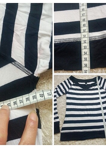 s Beden H&M ÇİZGİLİ T-SHİRT