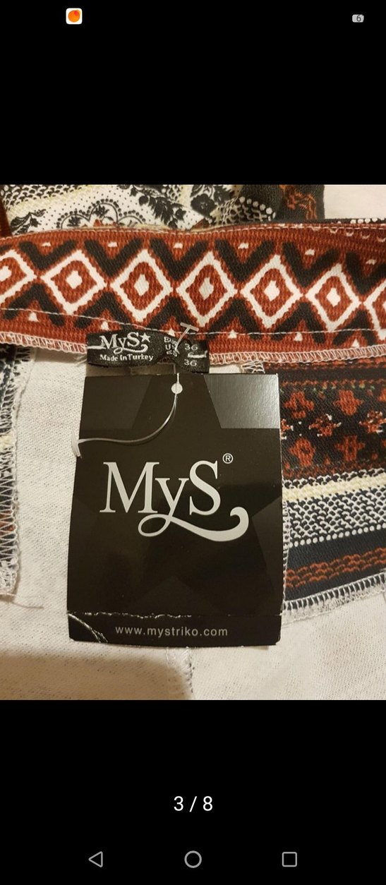 Çok Renkli Desenli Bohem Kadın Pantolon - Görsel 3