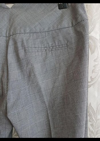 Gri Kemerli Kadın EKOSE Pantolon - Görsel 5