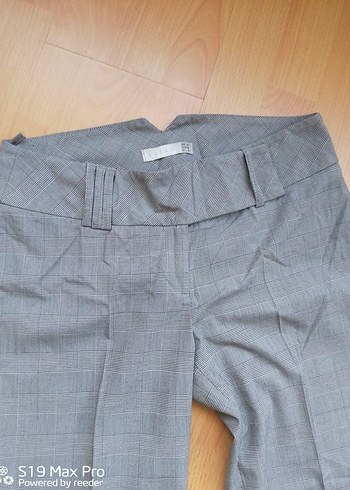 Gri Kemerli Kadın EKOSE Pantolon - Görsel 7