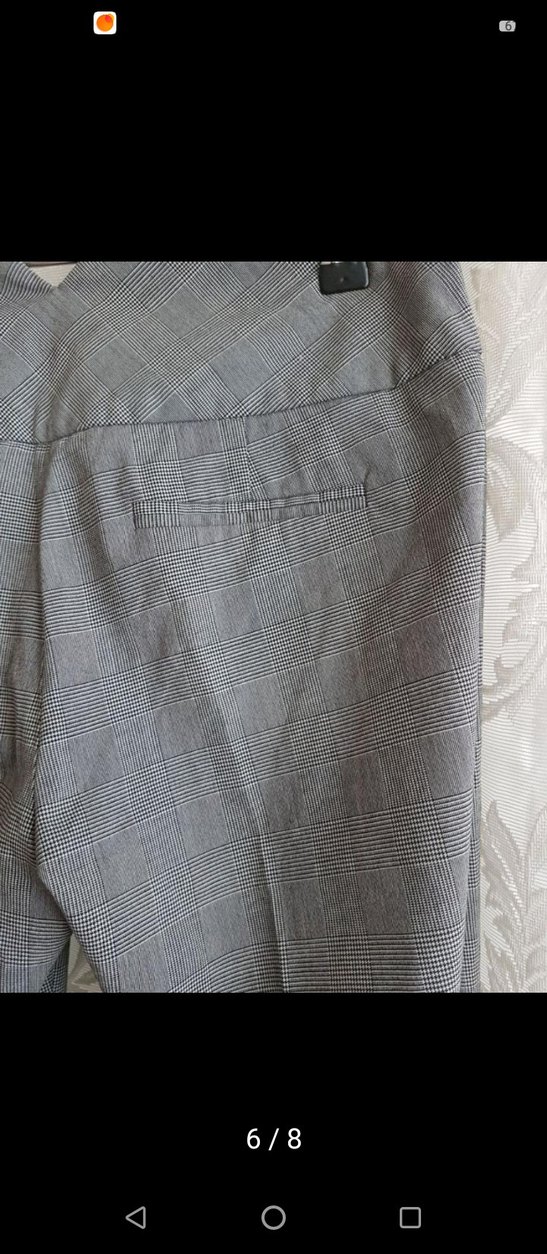 Gri Kemerli Kadın EKOSE Pantolon - Görsel 5