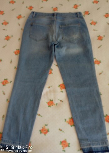 s Beden TWİST Mavi Denim Kadın Bol Kesim Kot Pantolon