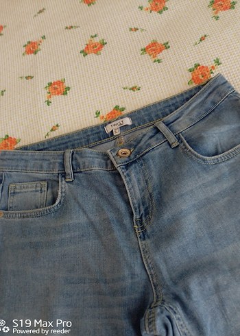 s Beden mavi Renk TWİST Mavi Denim Kadın Bol Kesim Kot Pantolon