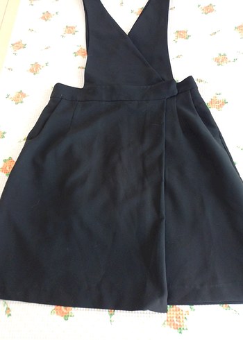 Siyah V Yaka Midi Ofis Elbisesi/ SALOPET ELBİSE - Görsel 6