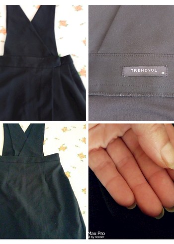 Siyah V Yaka Midi Ofis Elbisesi/ SALOPET ELBİSE - Görsel 5