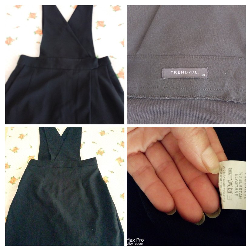 Siyah V Yaka Midi Ofis Elbisesi/ SALOPET ELBİSE - Görsel 5