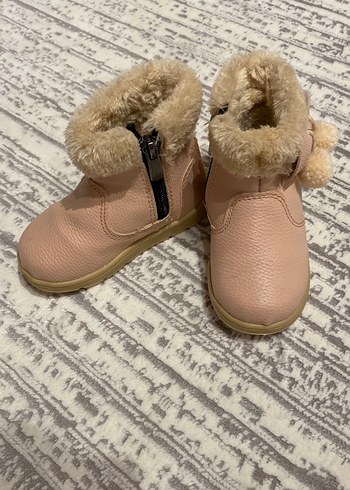 Peluş Detaylı Pembe Kız Çocuk Bot - Görsel 3