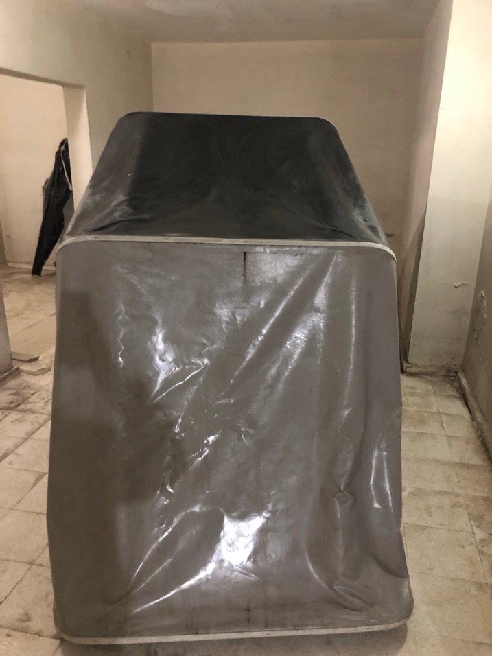 Gri ve Siyah Su Geçirmez Çadır Örtüsü - Görsel 3