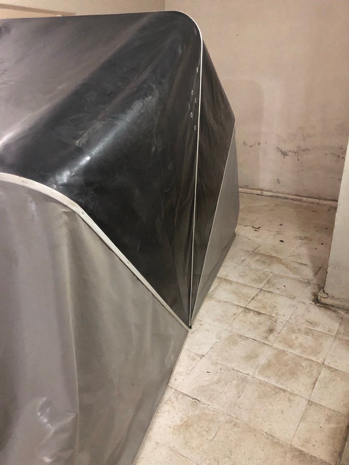 Gri ve Siyah Su Geçirmez Çadır Örtüsü - Görsel 4