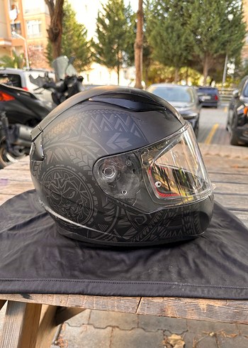 LS2 CRYPT MAT SİYAH KASK - Görsel 2