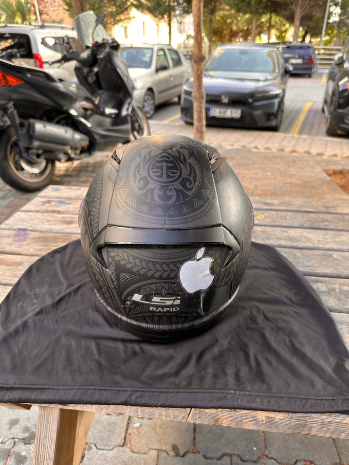 LS2 CRYPT MAT SİYAH KASK - Görsel 4