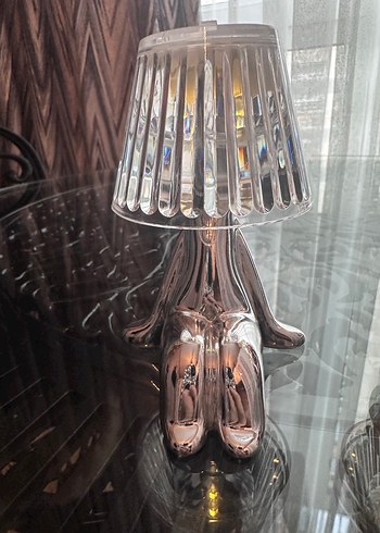 Bej Renkli Modern Figürlü Masa Lambası - Görsel 6