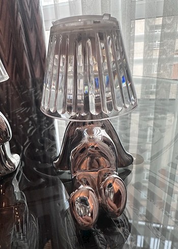 Bej Renkli Modern Figürlü Masa Lambası - Görsel 3