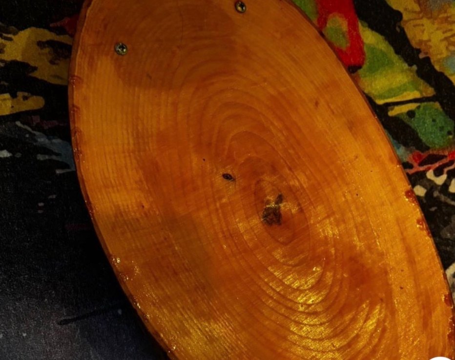 Mısır Desenli Ahşap Tebsi - Görsel 3