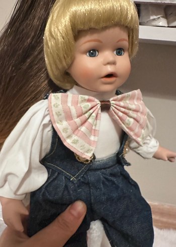 Bej Tenli Bebek, Pastel Pembe Fiyonk Detaylı - Görsel 2