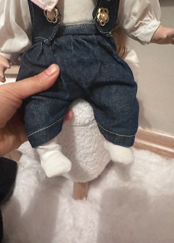 Bej Tenli Bebek, Pastel Pembe Fiyonk Detaylı - Görsel 4