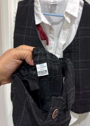 Düğmeli Çocuk Yelek ve Beyaz Gömlek Takımı - Görsel 6