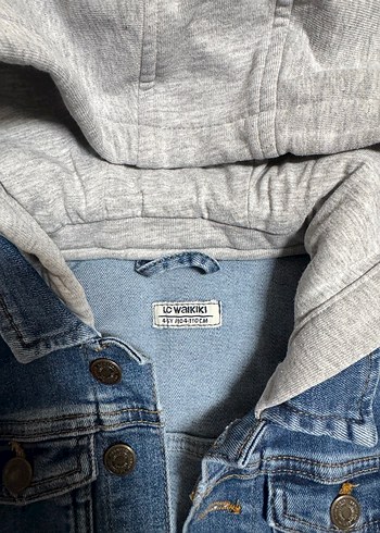Erkek ÇocukDenim Kapüşonlu Ceket - Görsel 6