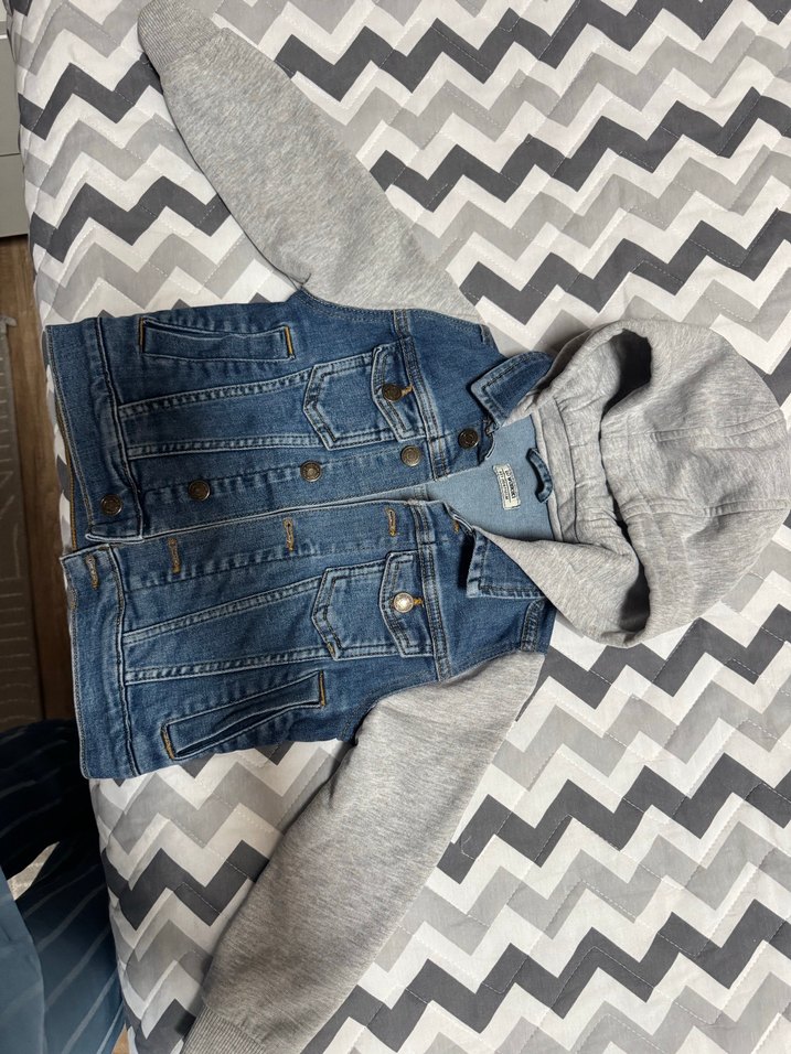 Erkek ÇocukDenim Kapüşonlu Ceket - Görsel 2