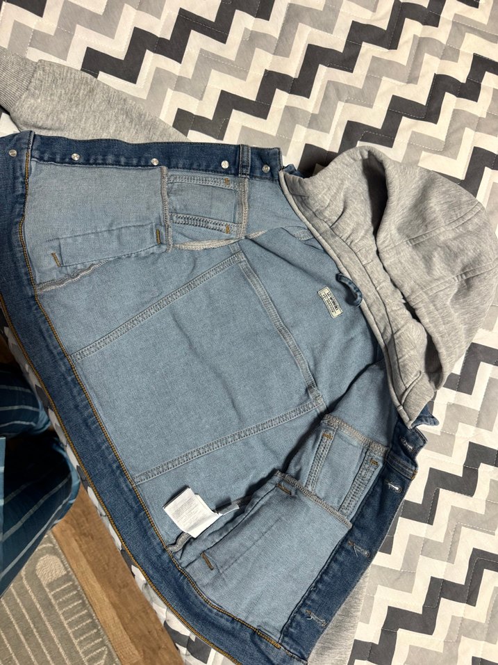 Erkek ÇocukDenim Kapüşonlu Ceket - Görsel 5