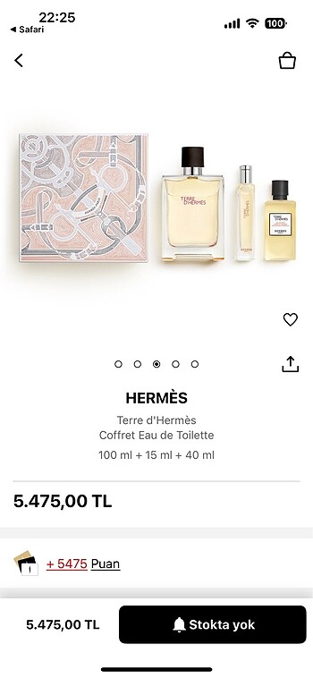Hermes orijinal erkek parfümü