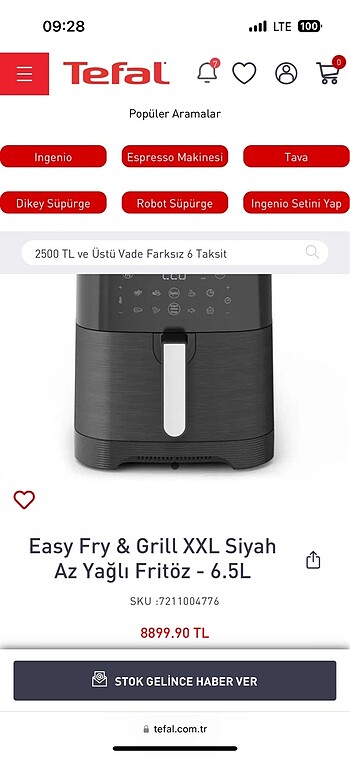 Airfryer XXL TEFAL