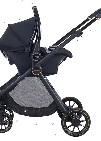 Prego Siyah Bebek Arabası ve Puset Seti - Görsel 5