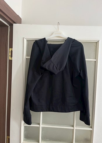 s Beden Siyah Fermuarlı sweatshirt