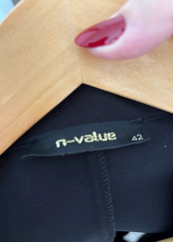 Düğmeli Siyah Uzun Kadın Yelek Elbise - Görsel 3