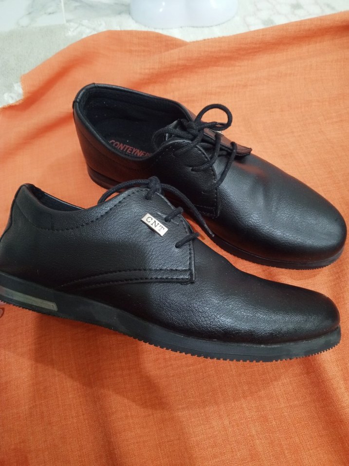 Siyah Erkek çocuk Klasik Bağcıklı Ayakkabı - Görsel 3