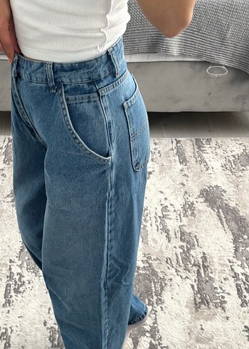 Diğer Yuksek Bel Mavi Denim Jean