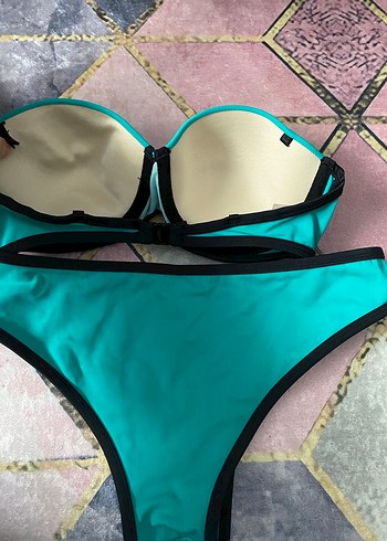 Turkuaz Renkli Mini Bikini Takımı - Görsel 4