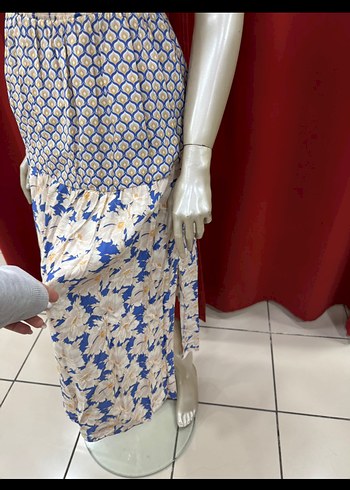 Zara Çiçek Desenli Uzun Bohem Elbise