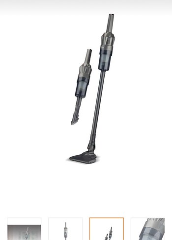 Gri Dikey Elektrikli Süpürge - Görsel 3