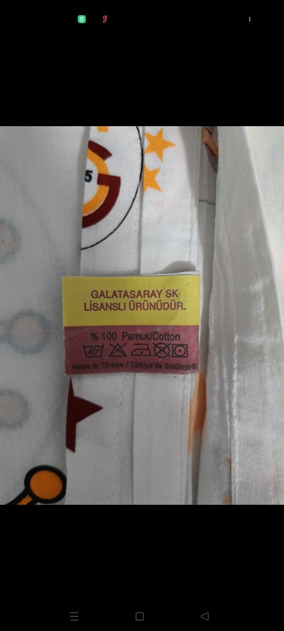 Bebek için baskılı nevresim takımı.Galatasaray lisanslı ürünüdür - Görsel 2