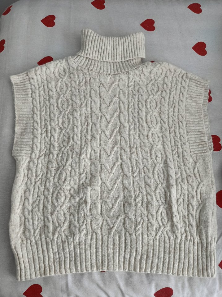 Bohem Gri Kadın Örgü Boğazlı Süveter - Görsel 2