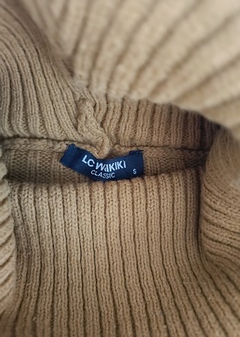 Kahverengi Boğazlı Örgü Kadın Kazak - Görsel 3