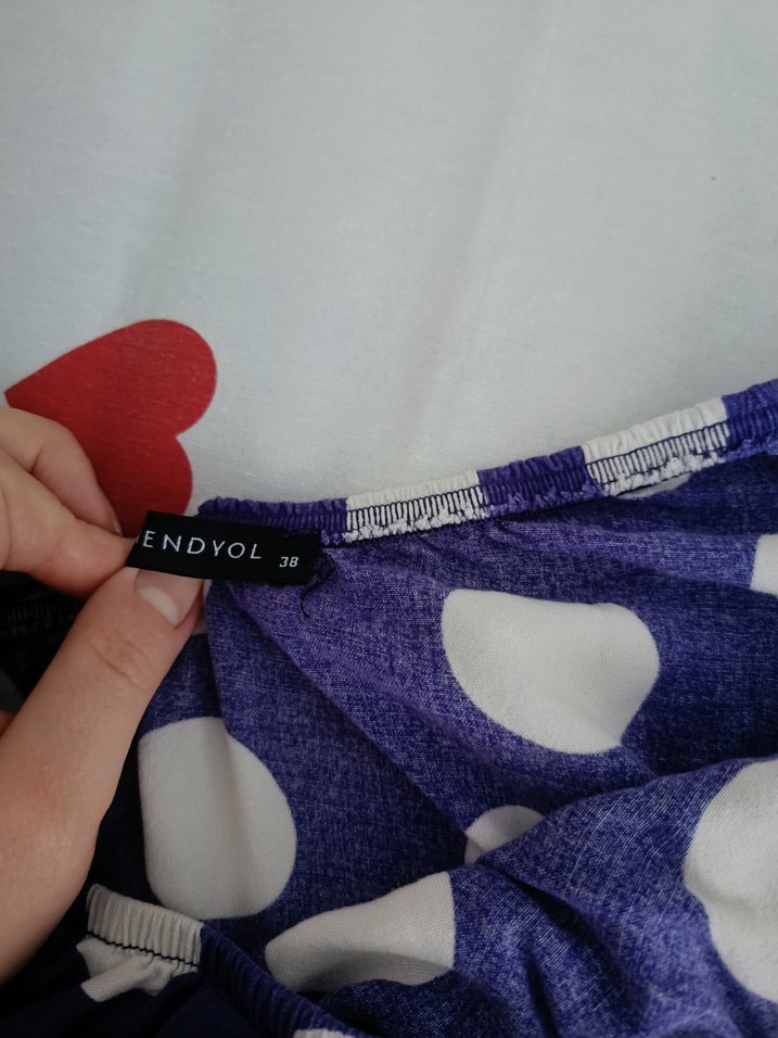 Mor Puantiyeli Şortlu Takım - Görsel 5