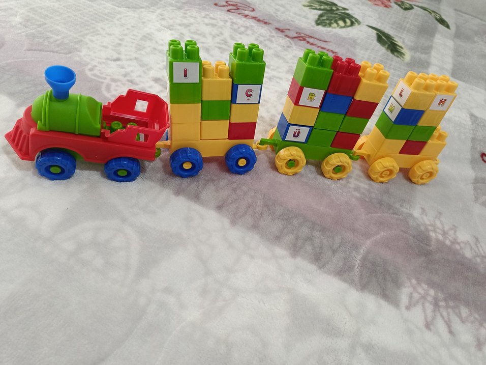 Renkli Bloklu Tren Seti 3+ Yaş - Görsel 3