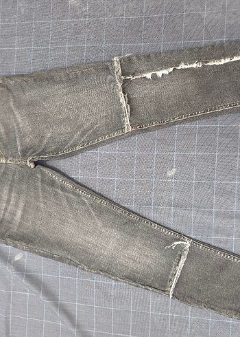 36 Beden sarı Renk Kadın Midi ligralı bayan kot 36beden