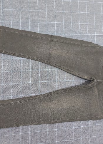 32 Beden mavi Renk Kadın Lacivert Desenli Elastik Denim Jean
