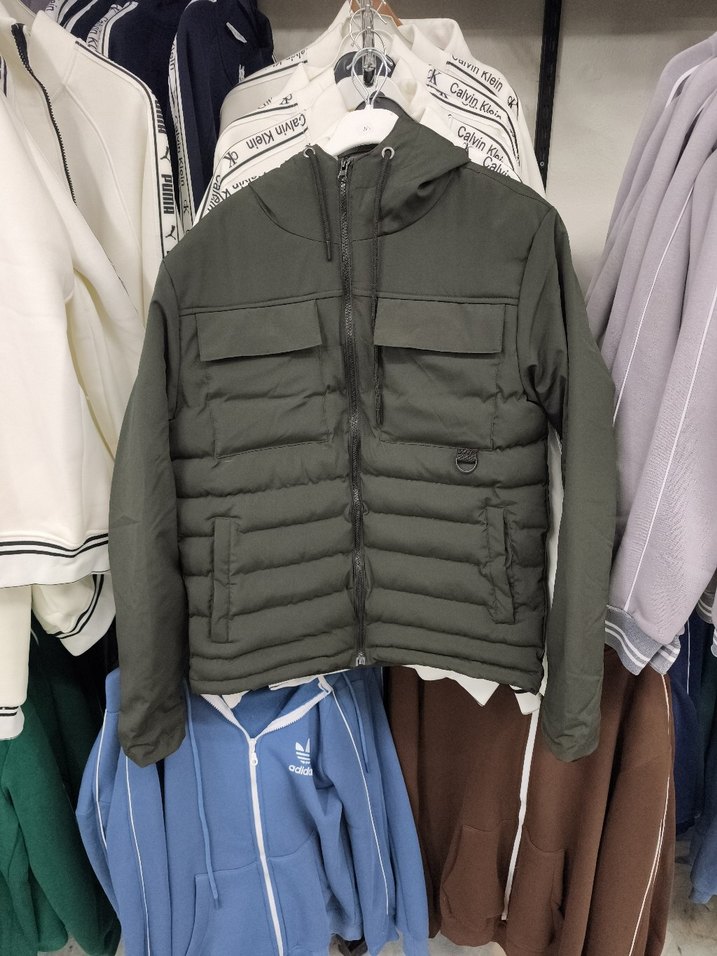 Fermuarlı Gri Street Wear Erkek Mont - Görsel 3