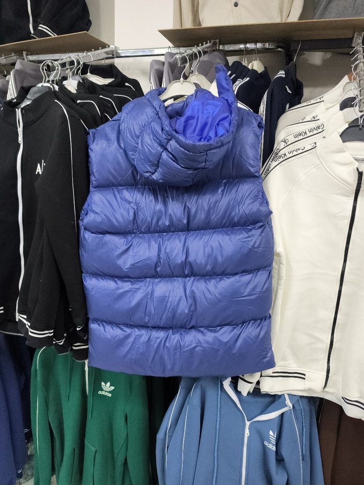 Erkek Lacivert Kısa Fermuarlı Yelek - Görsel 2