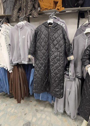 uzun Kadın Mont Fermuarlı - Görsel 7