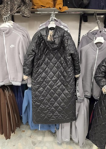 uzun Kadın Mont Fermuarlı - Görsel 5