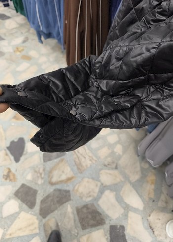 uzun Kadın Mont Fermuarlı - Görsel 10