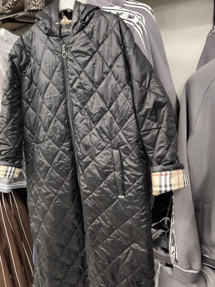 uzun Kadın Mont Fermuarlı - Görsel 3