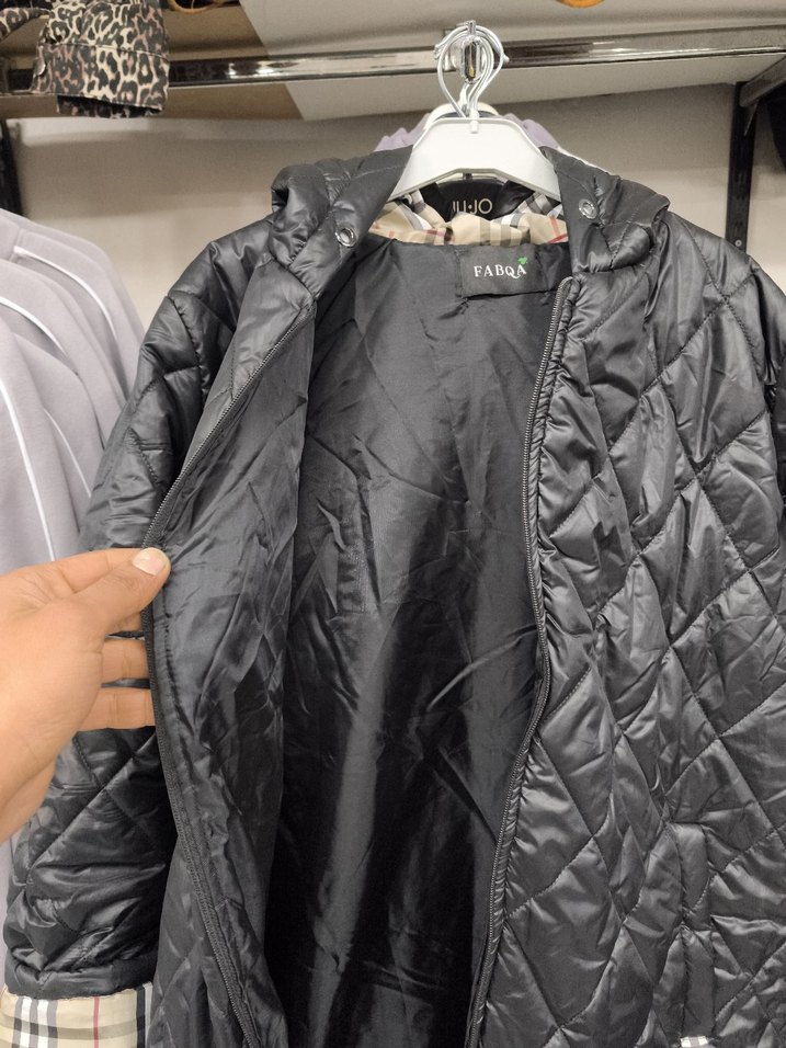 uzun Kadın Mont Fermuarlı - Görsel 4