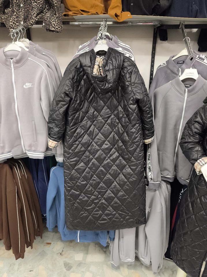 uzun Kadın Mont Fermuarlı - Görsel 5