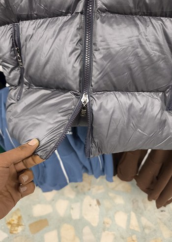 Gri Yüksek Yakalı Fermuarlı Erkek Yelek - Görsel 8